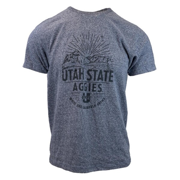 TSHIRT BRADLEY SNOW UTAH STATE AGGIES BELOW USTATE WHERE THE SAGEBRUSH GROWS AROUND THE BOTTOM